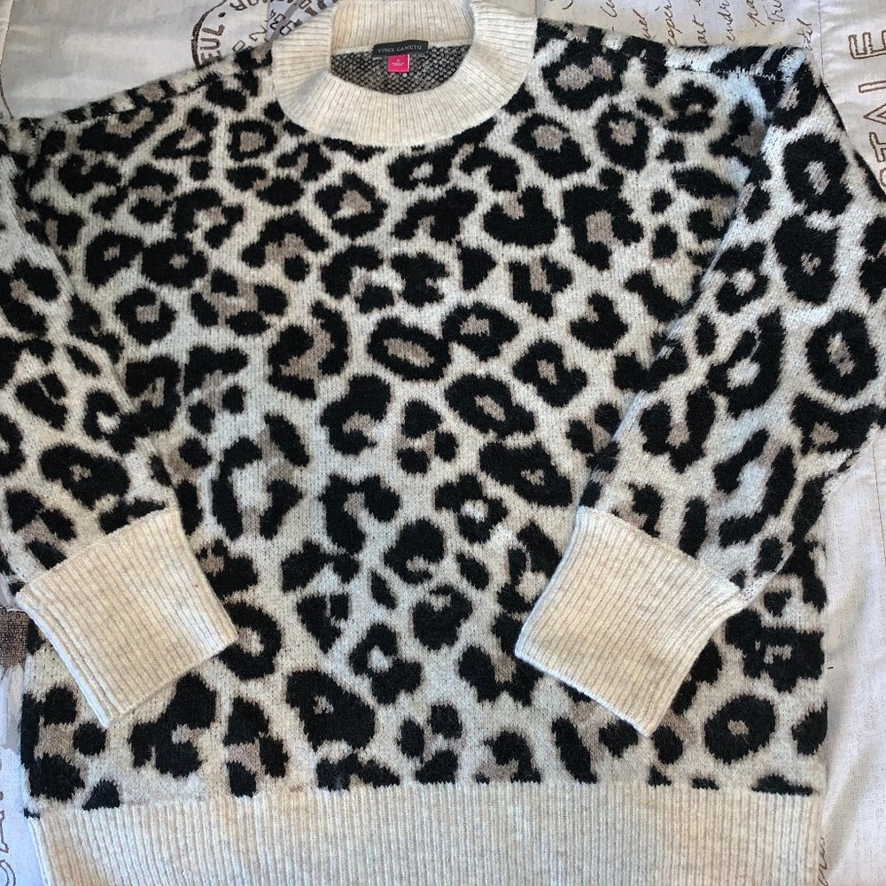 Vince Camuto Cheetah Sweater